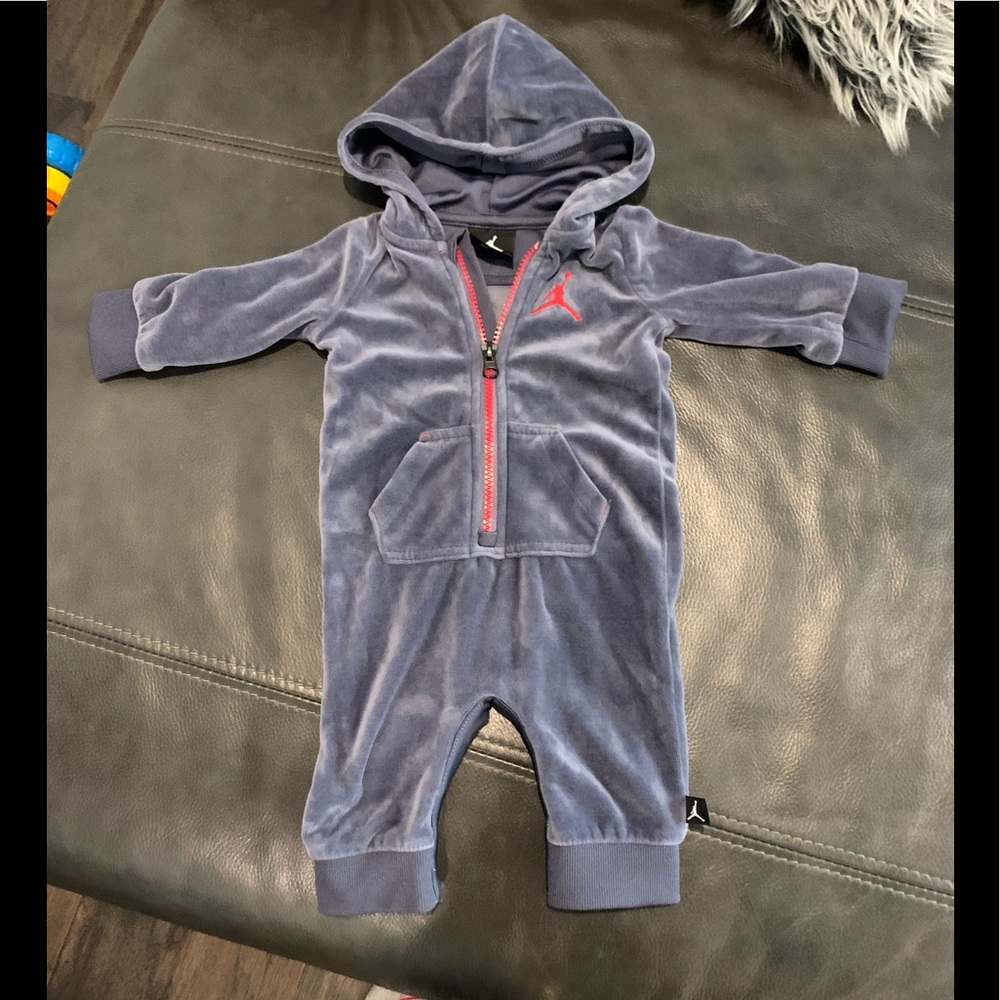 Perf condition Baby Boy Air Jordan Velour Coverall